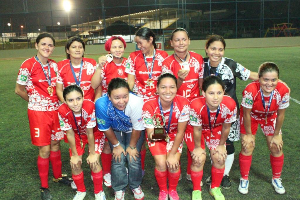 Salcomp é ouro no futebol sete feminino